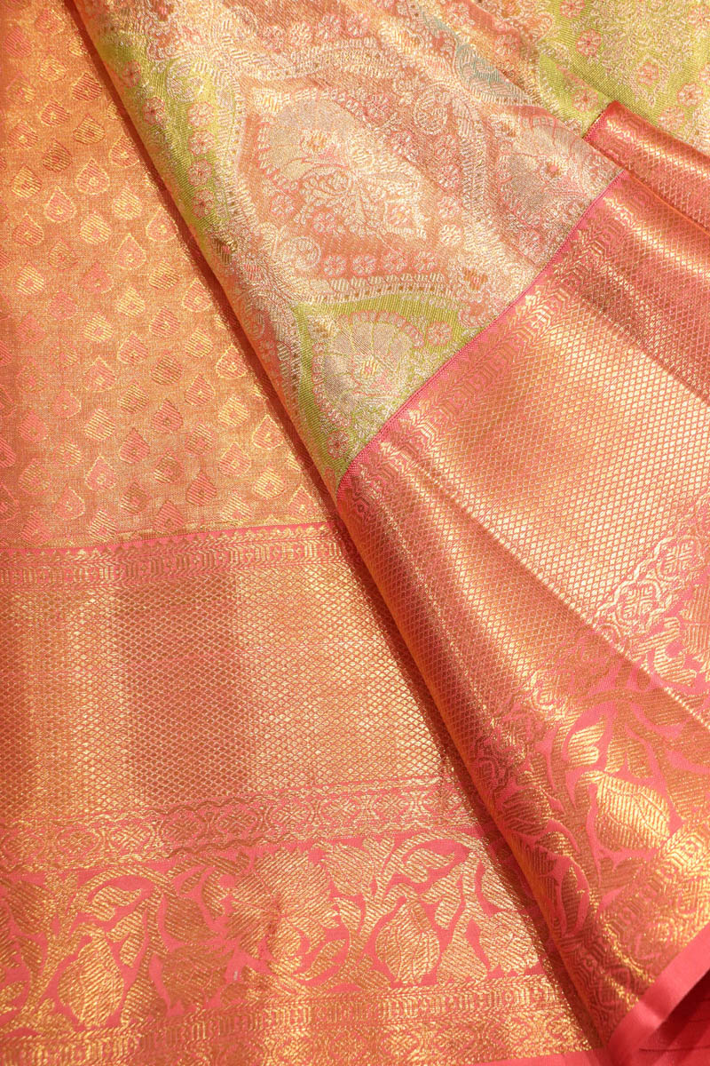 Contemporary Bridal Tissue Kanjeevaram Silk Saree AI209675